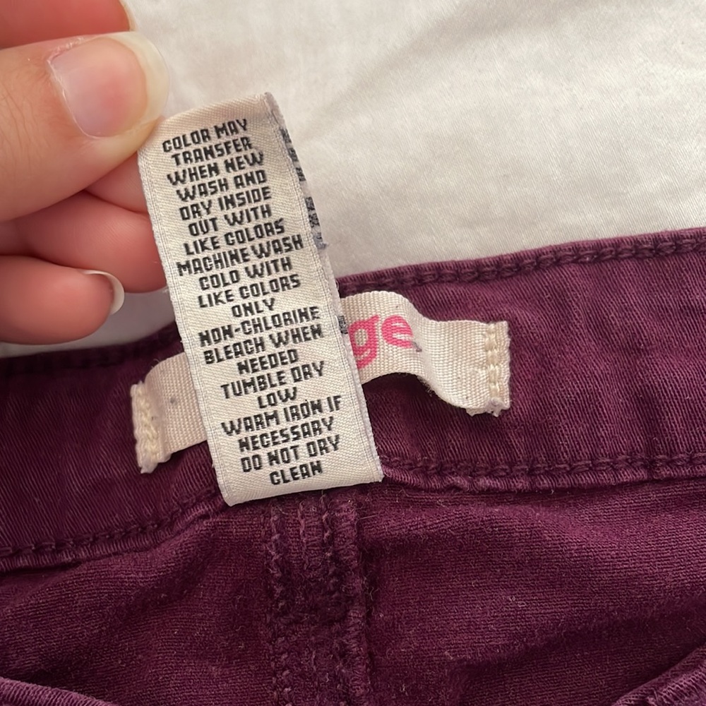 Refuge Maroon jeggings - Picture 6 of 9